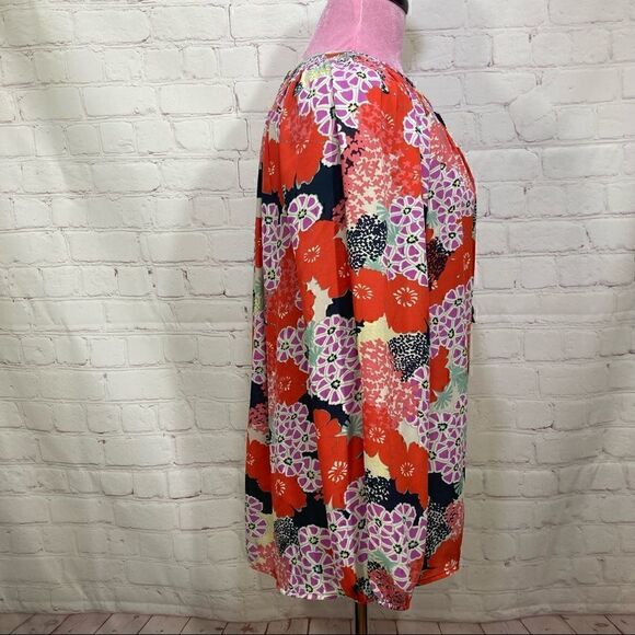 M DR2 by Daniel Rainn loose fitting floral top - Picture 6 of 8